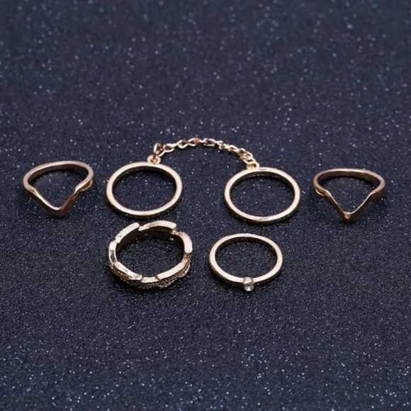 5 for $25 Set of 5 Midi Knuckle Rings - Picture 2 of 5